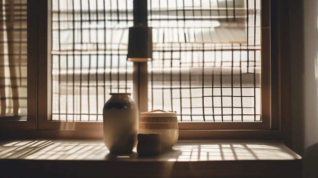 한국의 아파트 복도에 놓인 신발 정리함과 정돈된 현관