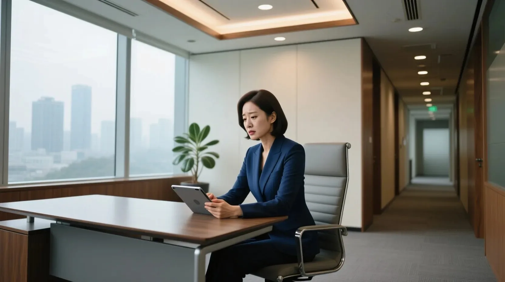 주요 출연진 캐릭터 설정 - 한국 드라마 사무실 장면, 전문가 여성 캐릭터